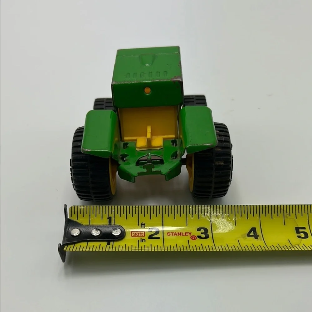 Vintage Buddy L Green Farm Toy Tractor Checkered Yellow Made In Japan Die Cast